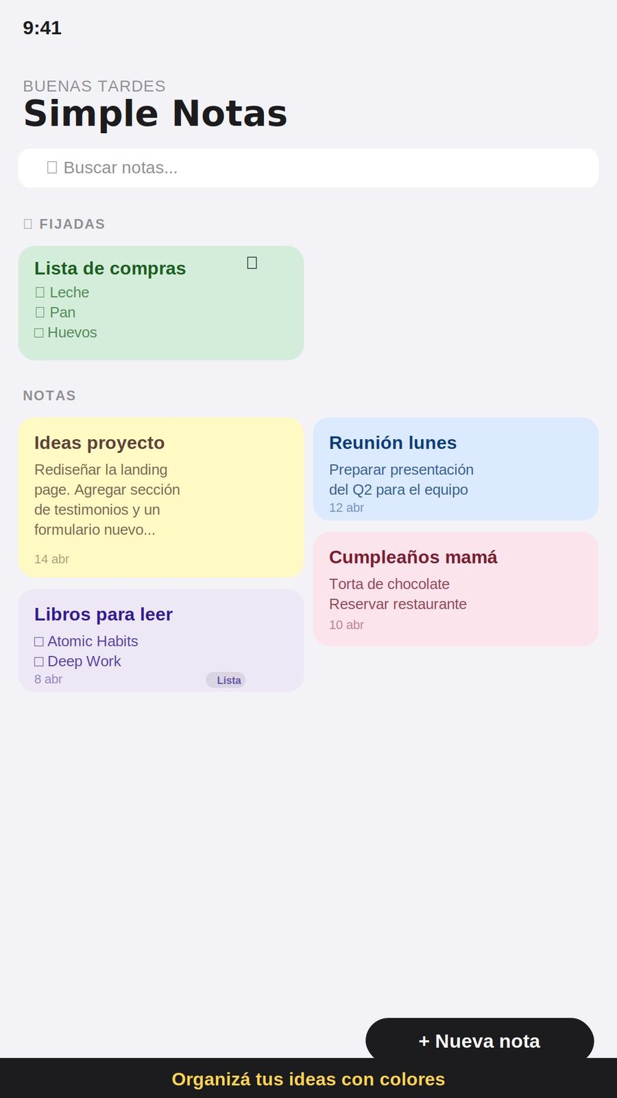 Simple Notas